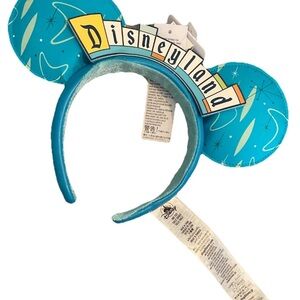 Disneyland Blue Embroidered 'Making Magic' Mickey Mouse Headband